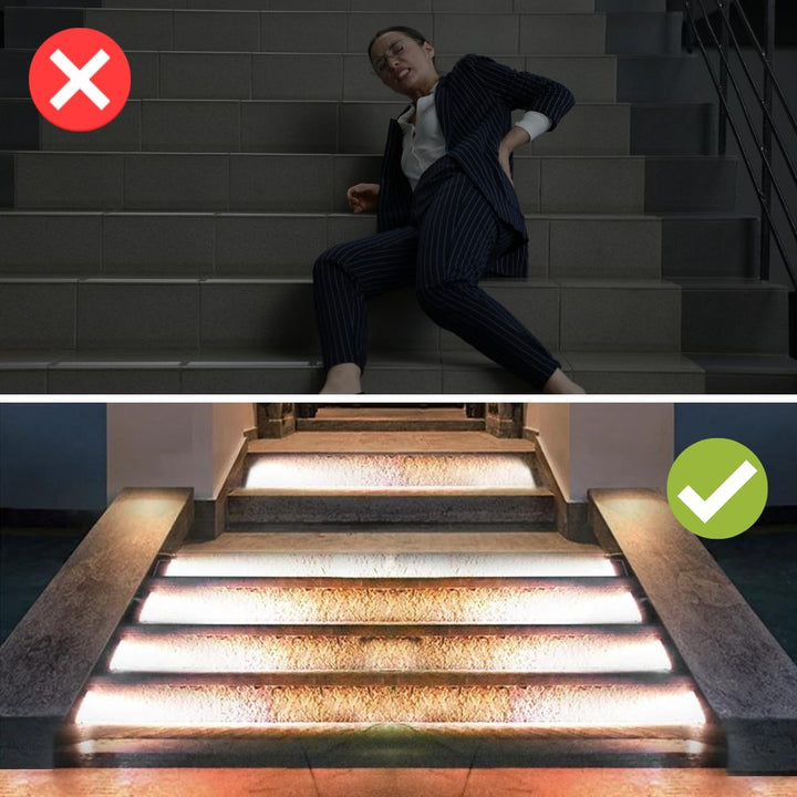 GlowSteps™ - Illumina le tue notti con queste luci da esterno per gradini!