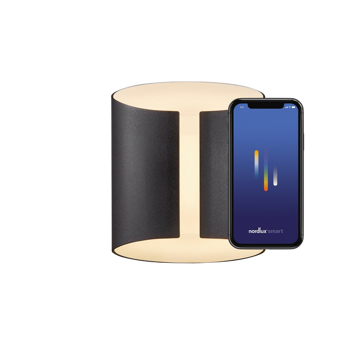 Lampada da Parete Grip Smart, Nera