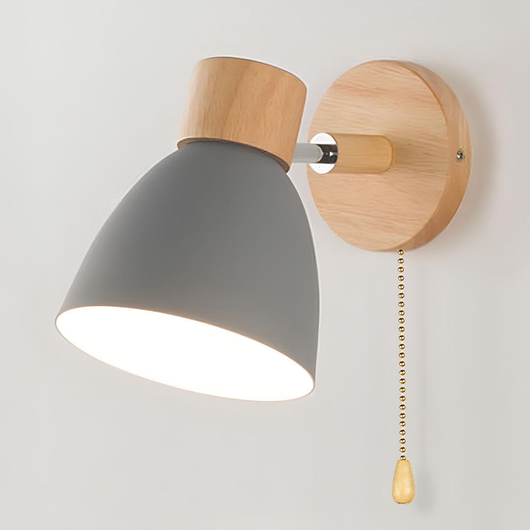 Lampada da parete scandinava con interruttore a corda