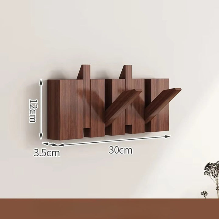 HakenKlang: mensola a muro pieghevole in legno dal design pianoforte – salvaspazio, decorativa e pratica per ingresso e camera da letto