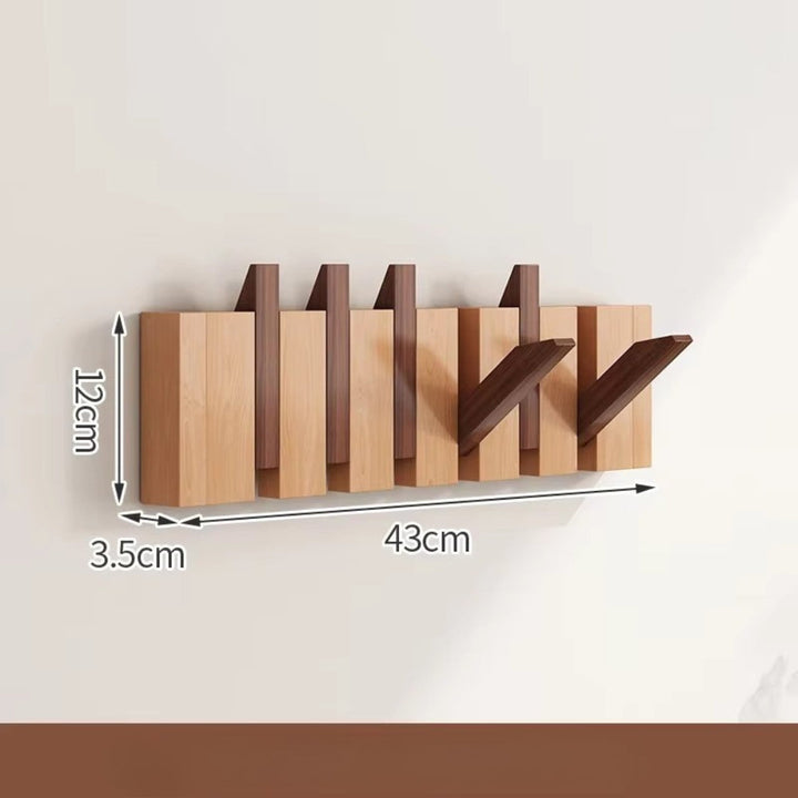 HakenKlang: mensola a muro pieghevole in legno dal design pianoforte – salvaspazio, decorativa e pratica per ingresso e camera da letto
