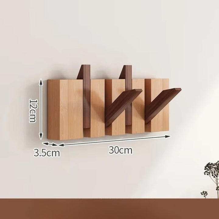 HakenKlang: mensola a muro pieghevole in legno dal design pianoforte – salvaspazio, decorativa e pratica per ingresso e camera da letto