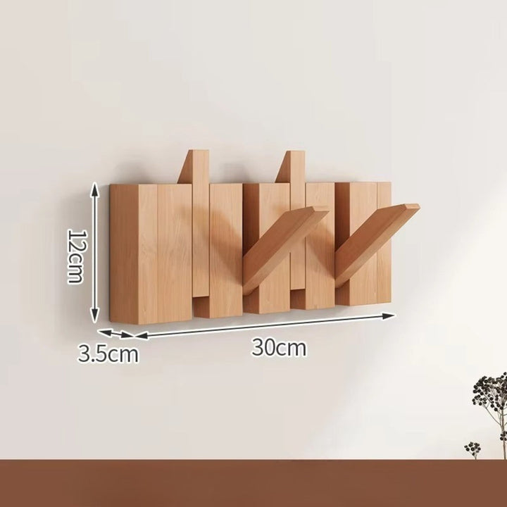 HakenKlang: mensola a muro pieghevole in legno dal design pianoforte – salvaspazio, decorativa e pratica per ingresso e camera da letto