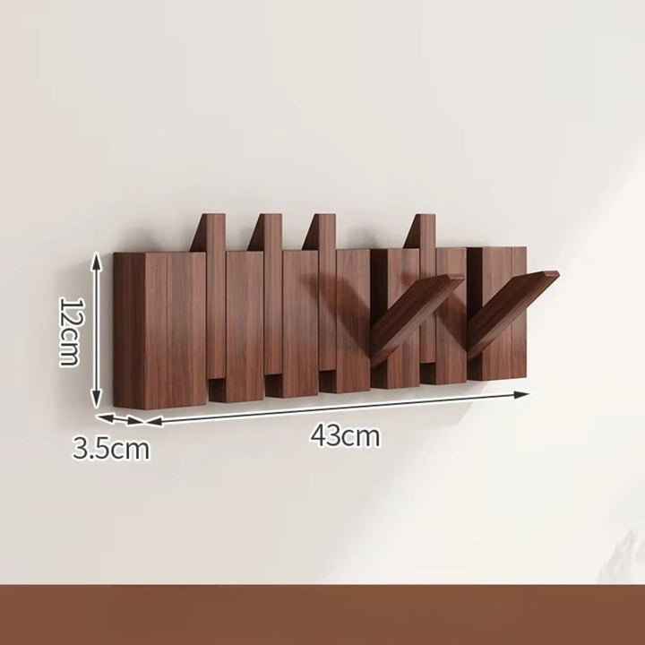HakenKlang: mensola a muro pieghevole in legno dal design pianoforte – salvaspazio, decorativa e pratica per ingresso e camera da letto