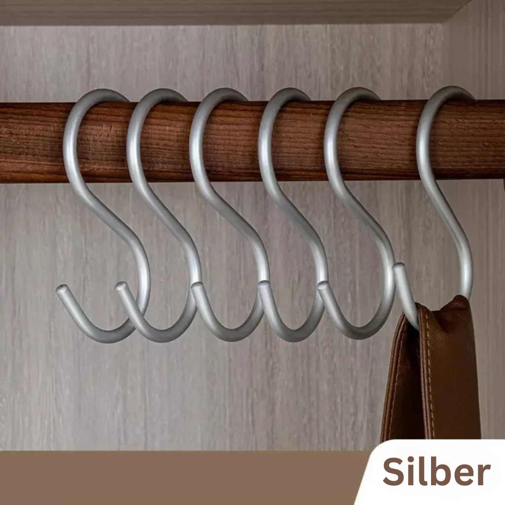 HakenStern: Appendini in design S – robusti, salvaspazio e versatili per abbigliamento, borse e cucina (set da 3)