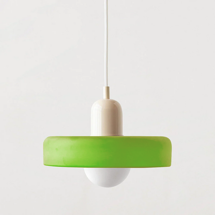 HaloLicht: Lampada a sospensione in vetro in stile Art Déco per ambienti eleganti
