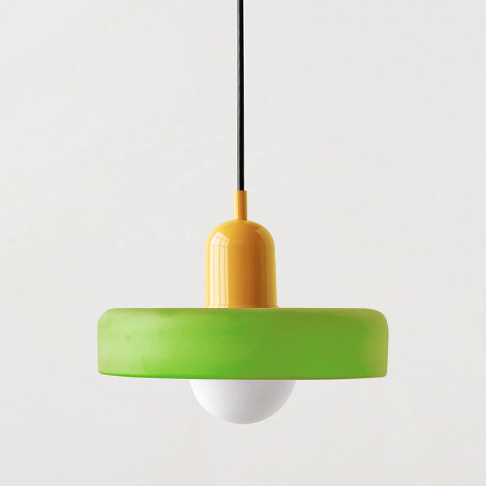 HaloLicht: Lampada a sospensione in vetro in stile Art Déco per ambienti eleganti