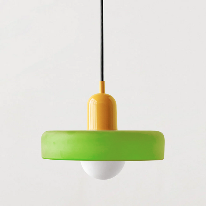 HaloLicht: Lampada a sospensione in vetro in stile Art Déco per ambienti eleganti