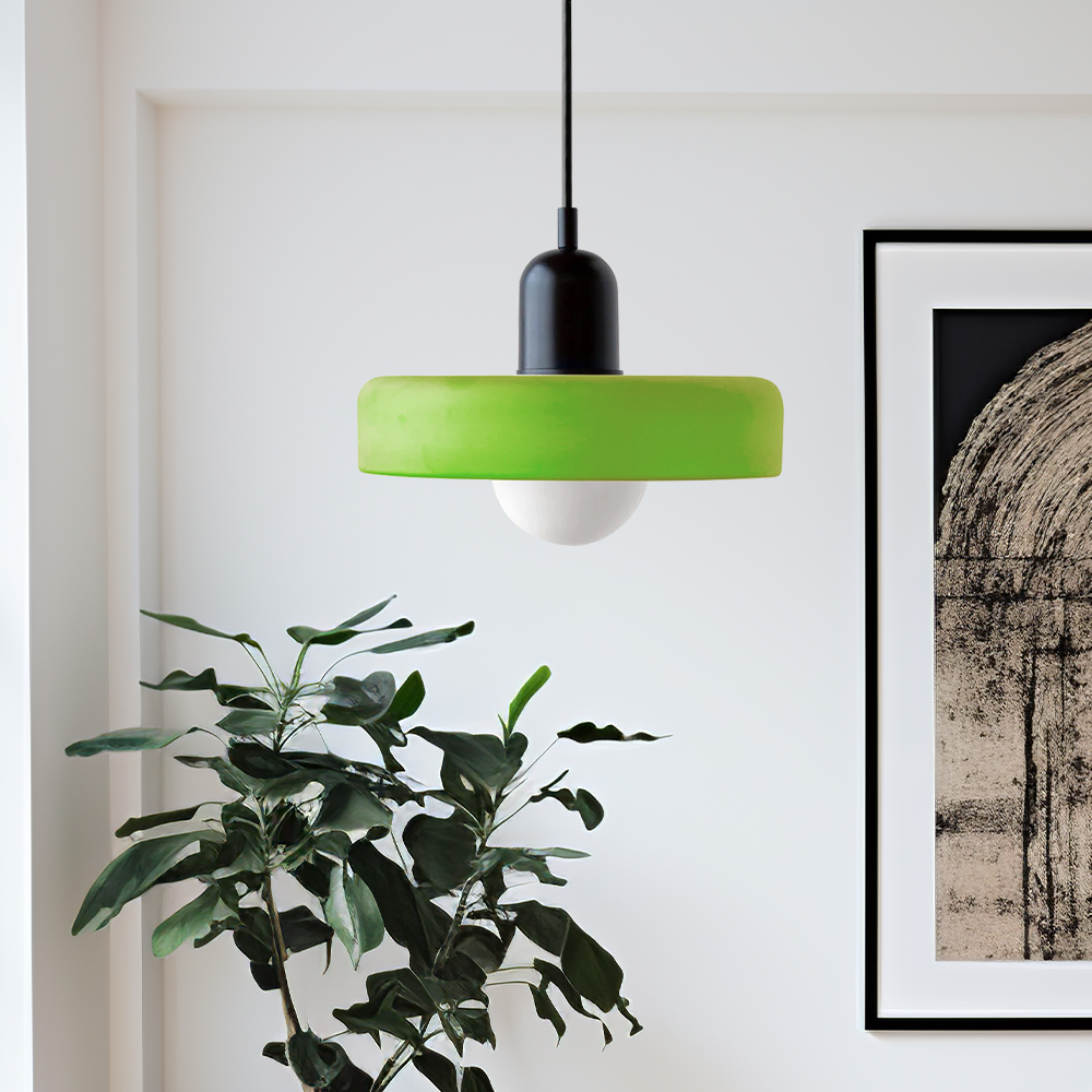 HaloLicht: Lampada a sospensione in vetro in stile Art Déco per ambienti eleganti