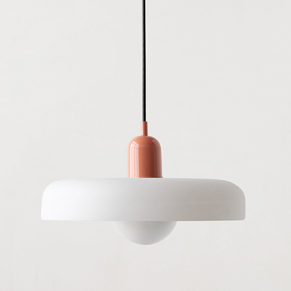 HaloLicht: Lampada a sospensione in vetro in stile Art Déco per ambienti eleganti