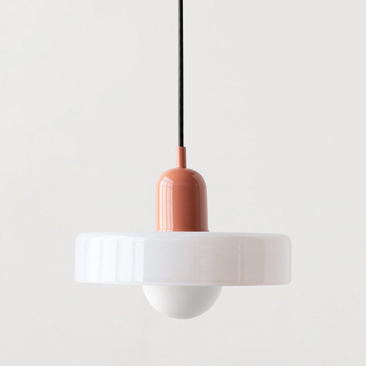 HaloLicht: Lampada a sospensione in vetro in stile Art Déco per ambienti eleganti