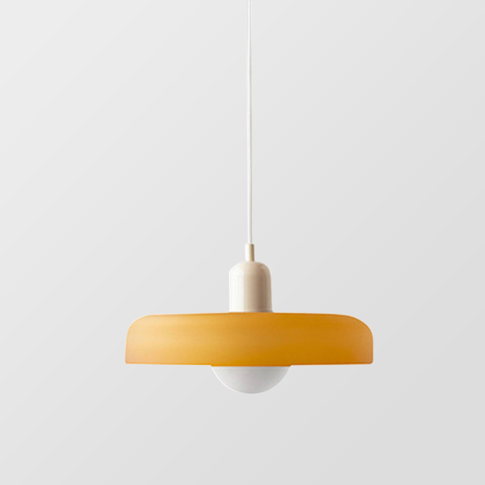 HaloLicht: Lampada a sospensione in vetro in stile Art Déco per ambienti eleganti