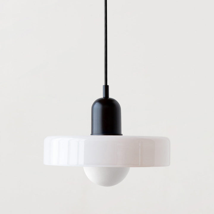 HaloLicht: Lampada a sospensione in vetro in stile Art Déco per ambienti eleganti