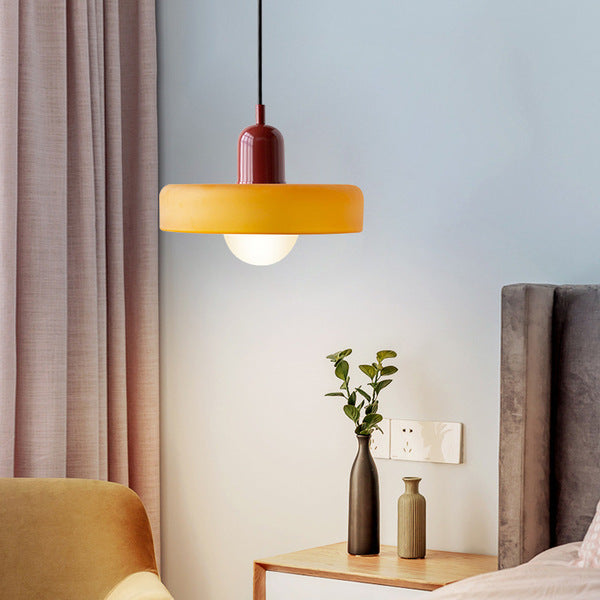 HaloLicht: Lampada a sospensione in vetro in stile Art Déco per ambienti eleganti