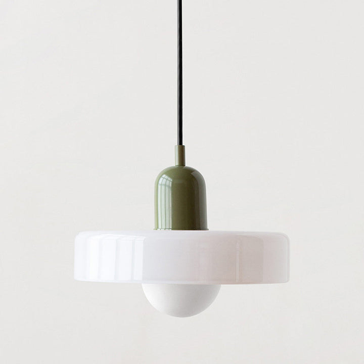 HaloLicht: Lampada a sospensione in vetro in stile Art Déco per ambienti eleganti