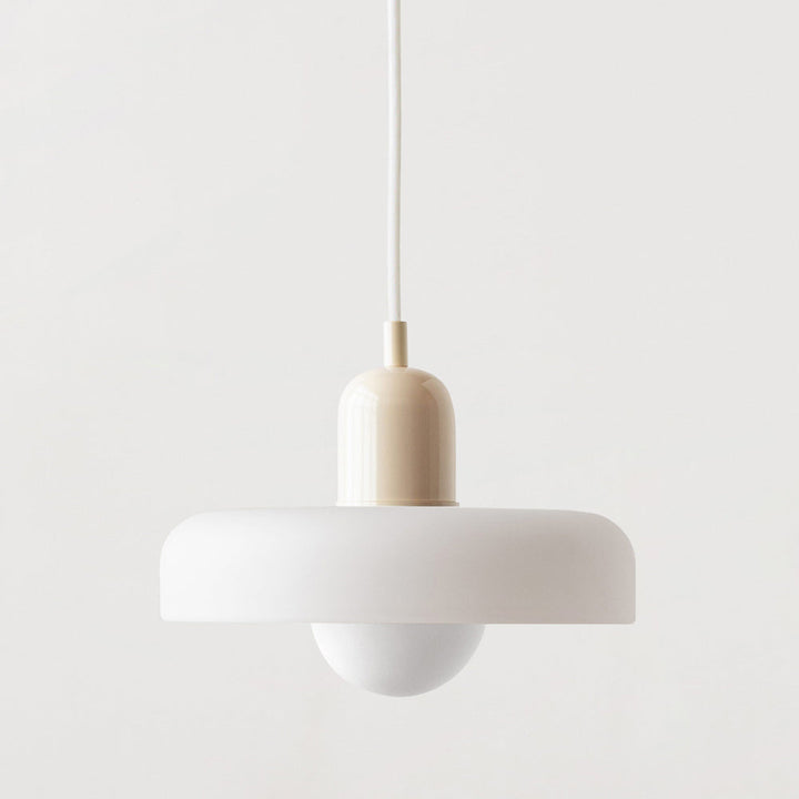 HaloLicht: Lampada a sospensione in vetro in stile Art Déco per ambienti eleganti