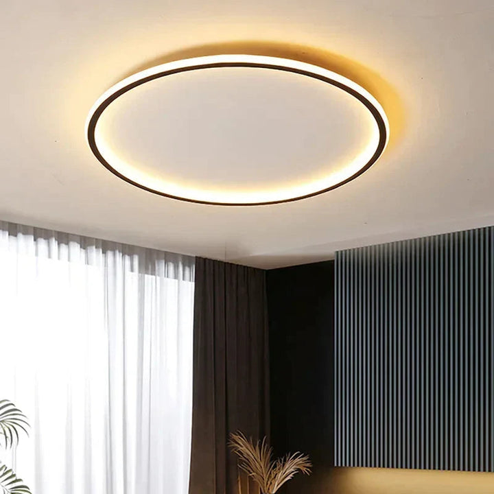 HaloNord: Lampada da soffitto LED scandinava – Lampada da soffitto rotonda minimalista