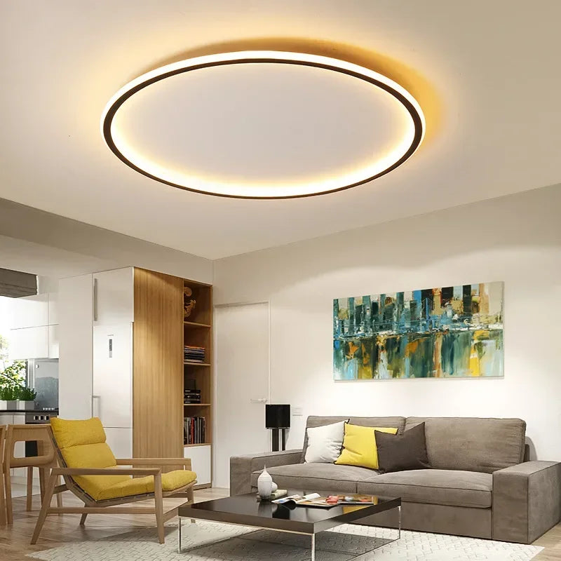 HaloNord: Lampada da soffitto LED scandinava – Lampada da soffitto rotonda minimalista