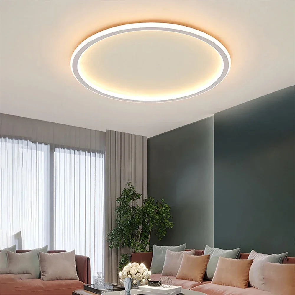 HaloNord: Lampada da soffitto LED scandinava – Lampada da soffitto rotonda minimalista