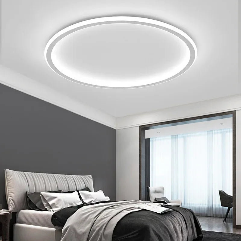 HaloNord: Lampada da soffitto LED scandinava – Lampada da soffitto rotonda minimalista