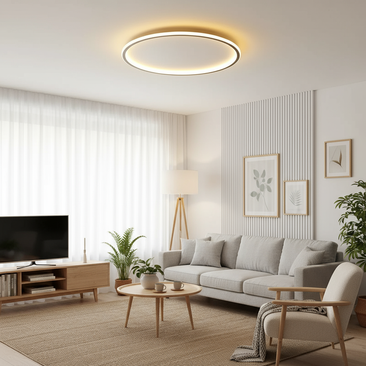 HaloNord: Lampada da soffitto LED scandinava – Lampada da soffitto rotonda minimalista