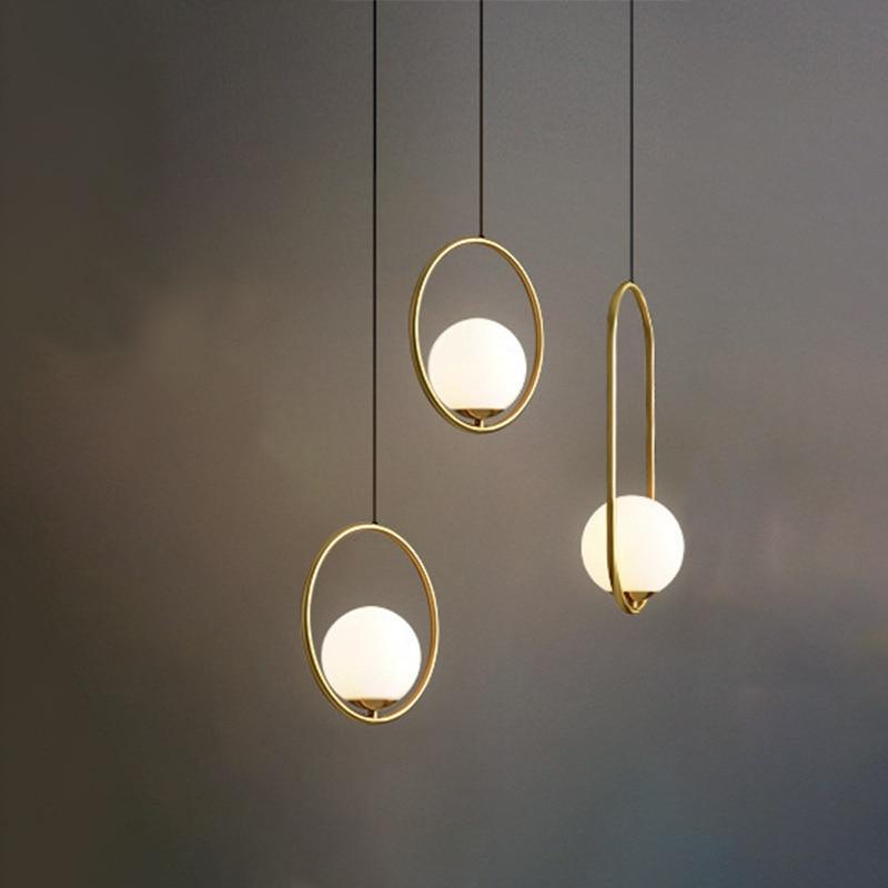 Harmonelle: Lampada a sospensione in vetro e ferro in quattro varianti di stile – per ambienti eleganti