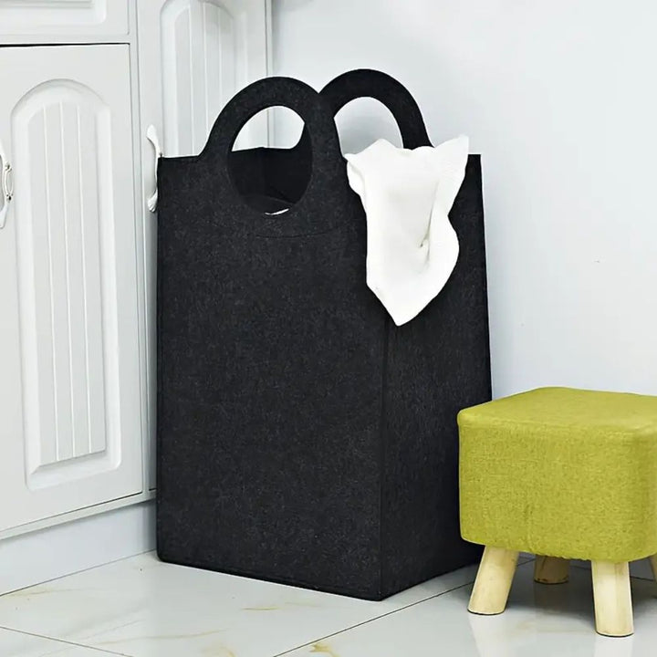 HausStil: Cesto per la biancheria in feltro – moderno, leggero e decorativo per biancheria, coperte e giocattoli