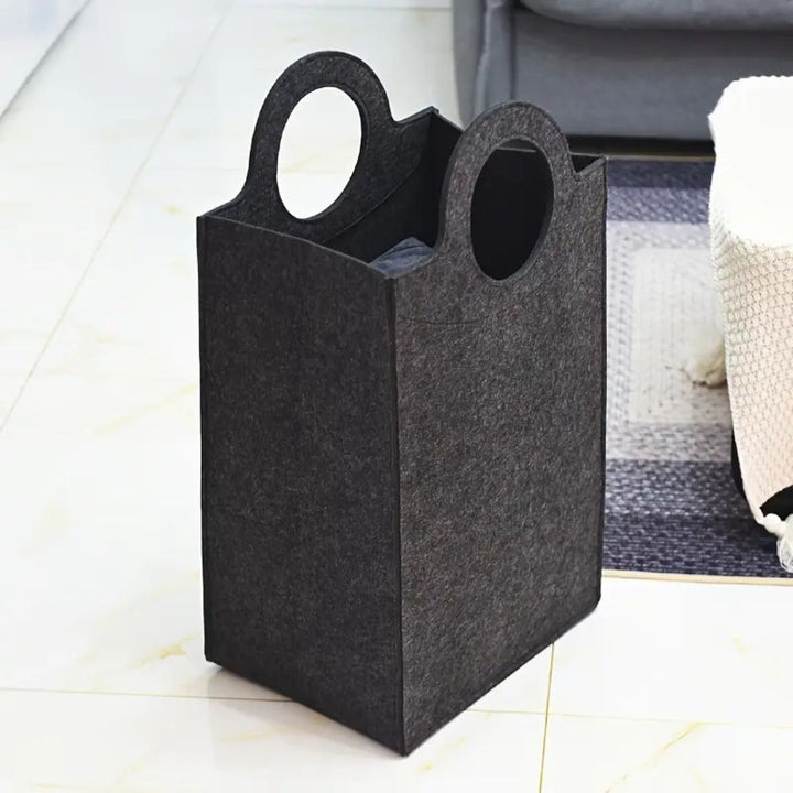 HausStil: Cesto per la biancheria in feltro – moderno, leggero e decorativo per biancheria, coperte e giocattoli