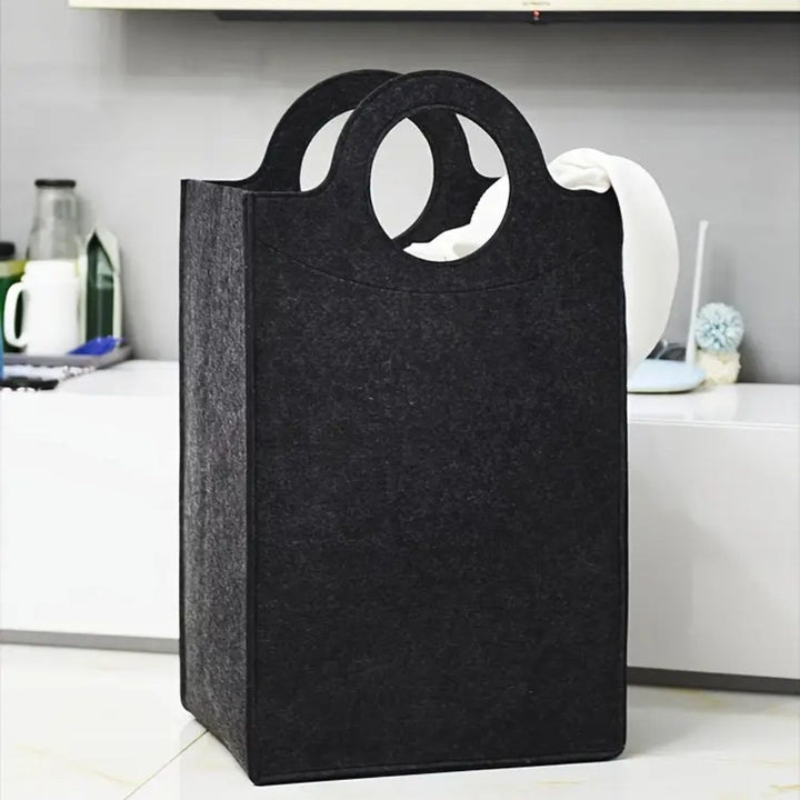 HausStil: Cesto per la biancheria in feltro – moderno, leggero e decorativo per biancheria, coperte e giocattoli