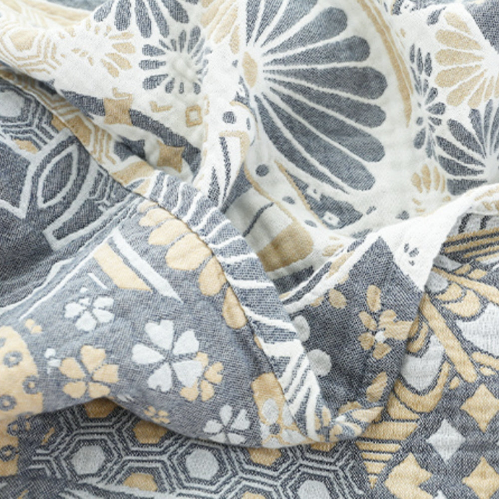 HavenLuft: Coperte in cotone di garza a quattro strati con struttura traspirante – per camera da letto e divano