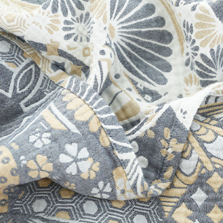 HavenLuft: Coperte in cotone di garza a quattro strati con struttura traspirante – per camera da letto e divano