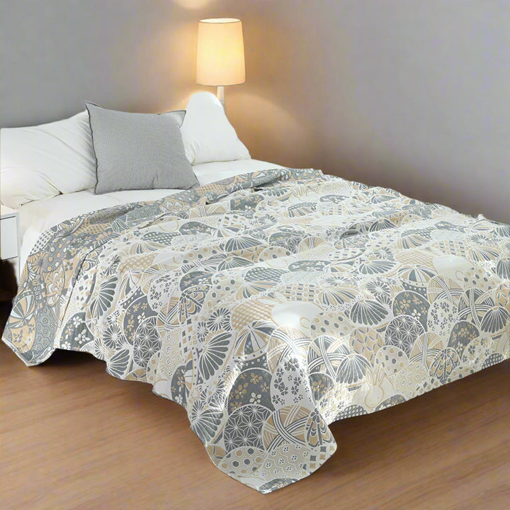 HavenLuft: Coperte in cotone di garza a quattro strati con struttura traspirante – per camera da letto e divano