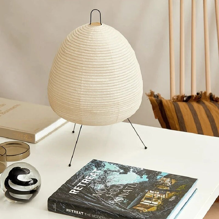 HikariLicht: Lampada in Carta di Riso Giapponese – Lampada da Tavolo e Lampada da Terra Tradizionale a LED