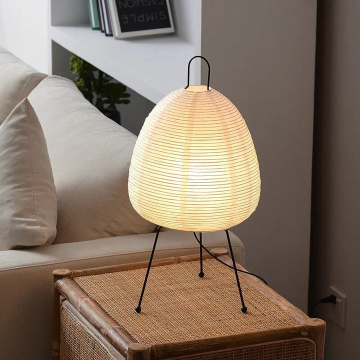 HikariLicht: Lampada in Carta di Riso Giapponese – Lampada da Tavolo e Lampada da Terra Tradizionale a LED