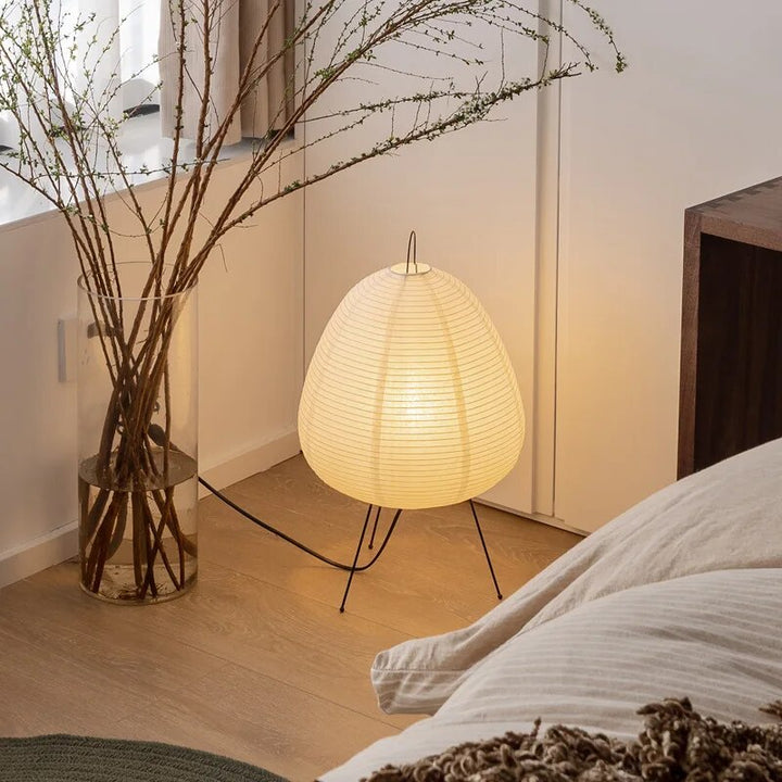 HikariLicht: Lampada in Carta di Riso Giapponese – Lampada da Tavolo e Lampada da Terra Tradizionale a LED