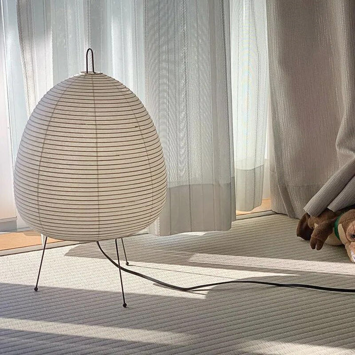 HikariLicht: Lampada in Carta di Riso Giapponese – Lampada da Tavolo e Lampada da Terra Tradizionale a LED