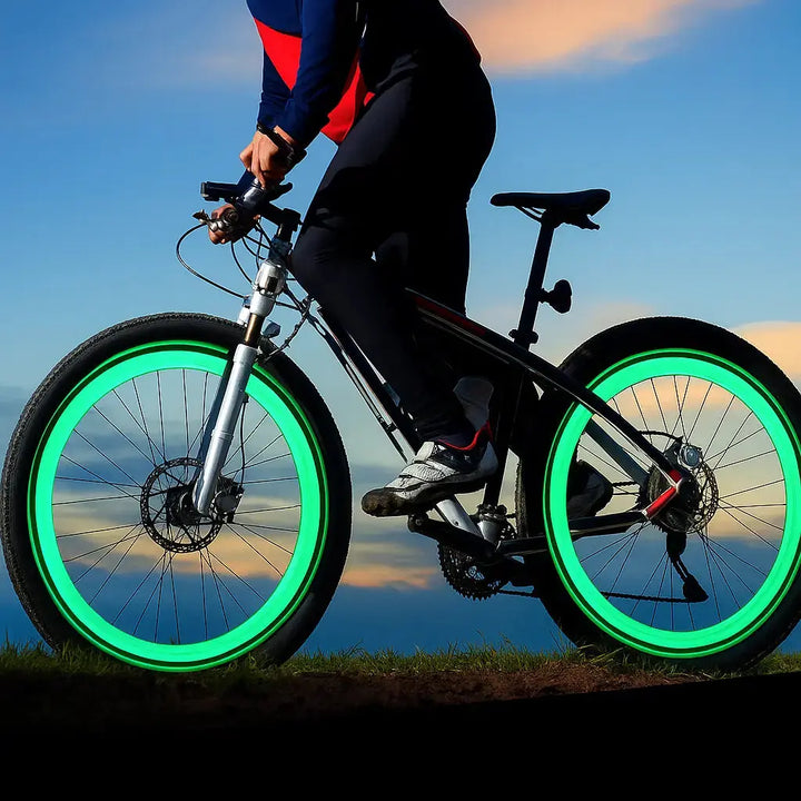 Illuminazione della valvola della bicicletta di alta qualità con LED – Perfetta per passeggiate notturne