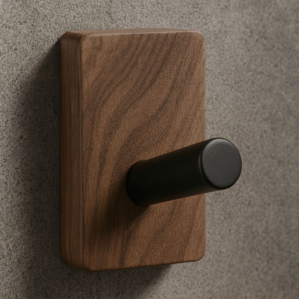 HolzHarmonie: Ganci da muro in legno – moderni, durevoli e pratici per giacche, cappelli e asciugamani