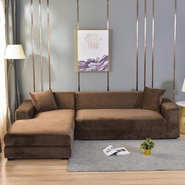 SofaRüstung™ Copertura elastica in velluto per divano