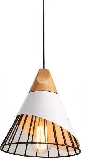 Hunaroglo: Lampadario in ferro e legno con luce bianca calda – per interni eleganti