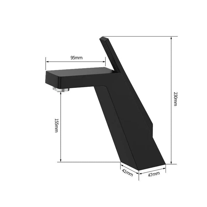 HydraForm: Rubinetto monocomando in metallo per lavabo – Design moderno per bagni eleganti