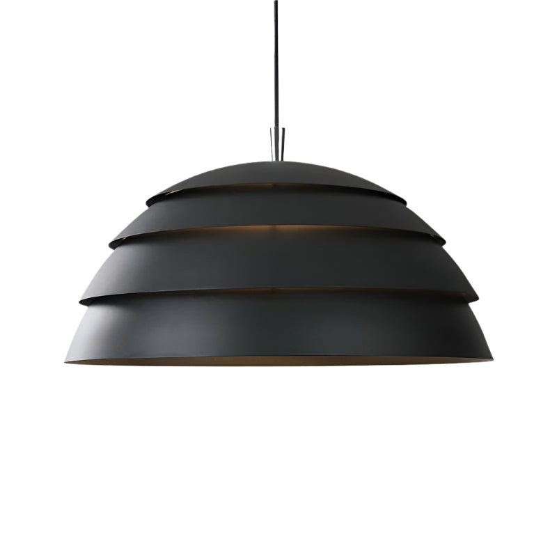 NordDome: Lampada a sospensione moderna in stile nordico con cupola in alluminio e LED – per ristoranti e cucine abitative