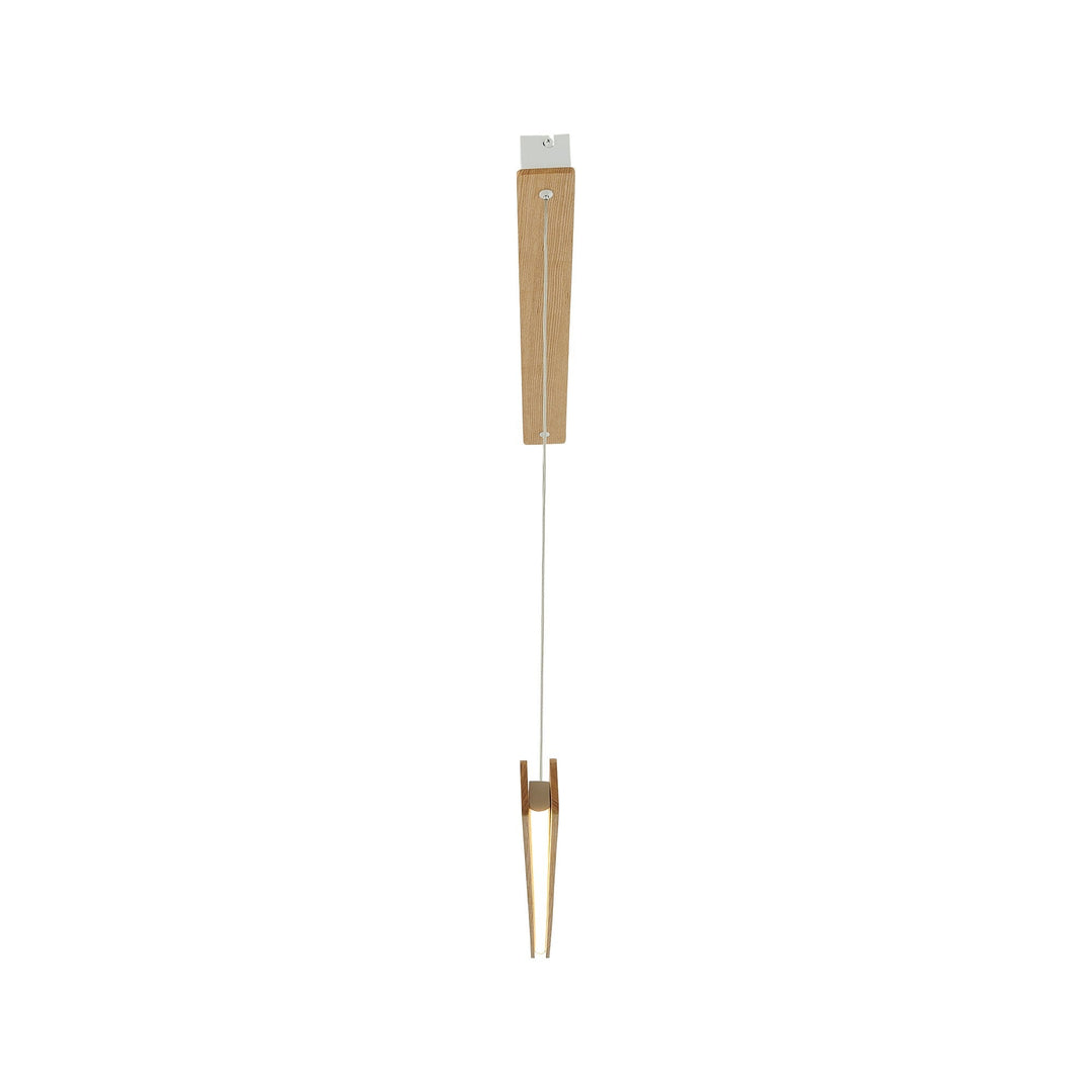 Lampada a sospensione LED Ilgas, Natura/Legno