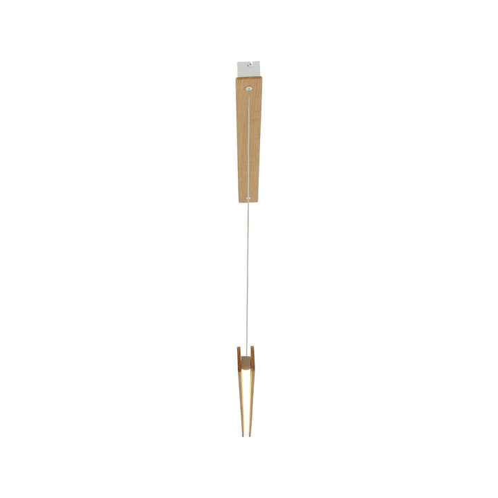 Lampada a sospensione LED Ilgas, Natura/Legno