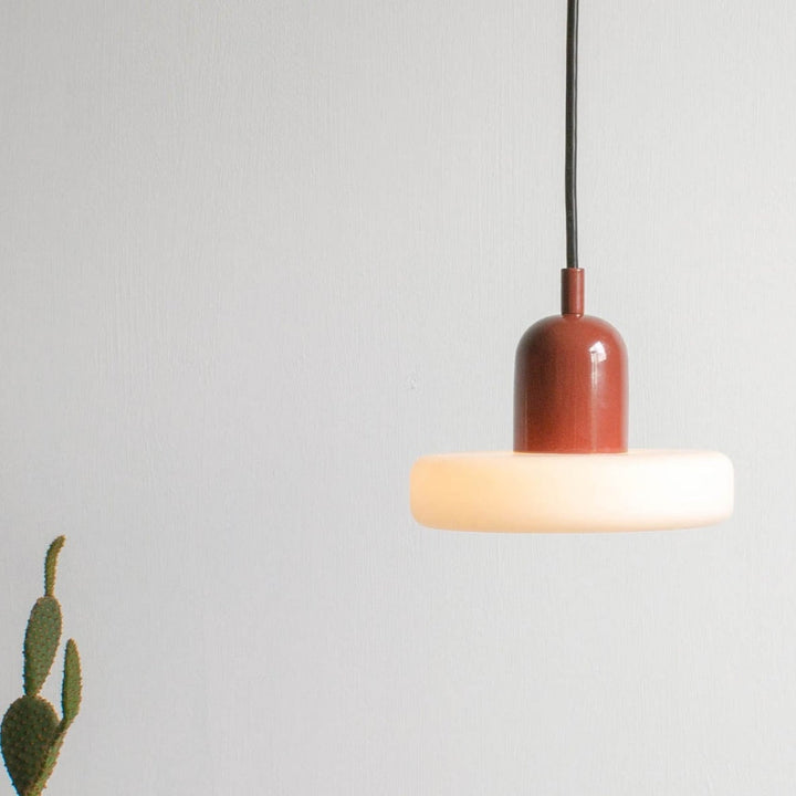 MorandiGlow: Lampada a sospensione minimalista in vetro e metallo in stile scandinavo – per sala da pranzo e soggiorno