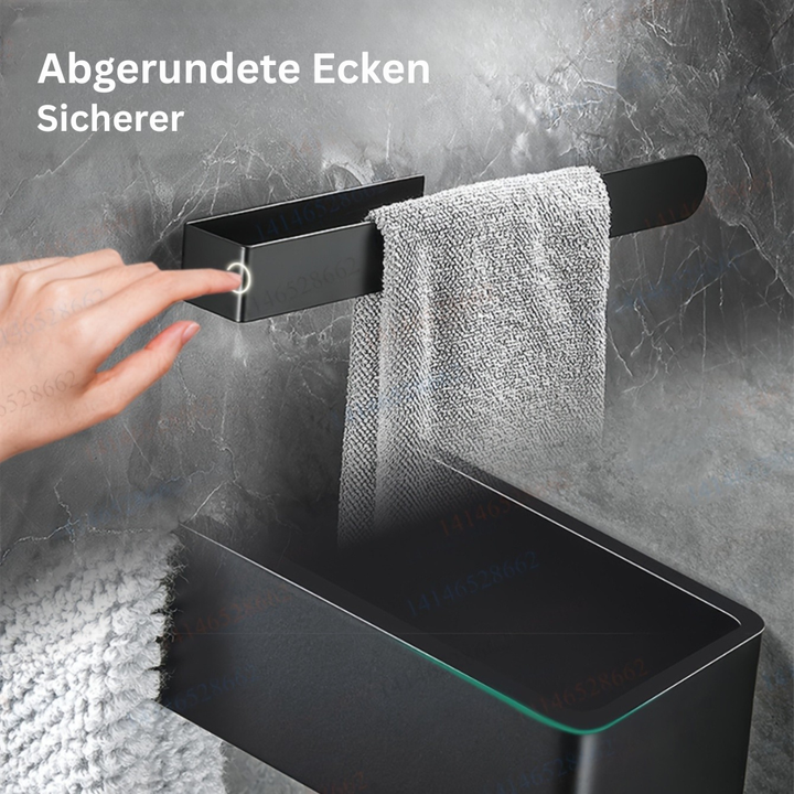 InoxDesign: Porta asciugamani da bagno – elegante supporto in acciaio inox, senza montaggio e multifunzionale per asciugamani e strofinacci