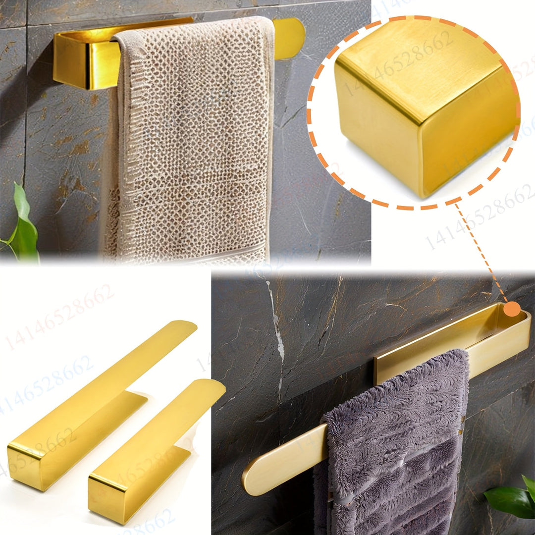 InoxDesign: Porta asciugamani da bagno – elegante supporto in acciaio inox, senza montaggio e multifunzionale per asciugamani e strofinacci