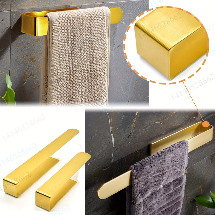 InoxDesign: Porta asciugamani da bagno – elegante supporto in acciaio inox, senza montaggio e multifunzionale per asciugamani e strofinacci