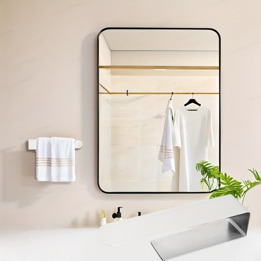 InoxDesign: Porta asciugamani da bagno – elegante supporto in acciaio inox, senza montaggio e multifunzionale per asciugamani e strofinacci