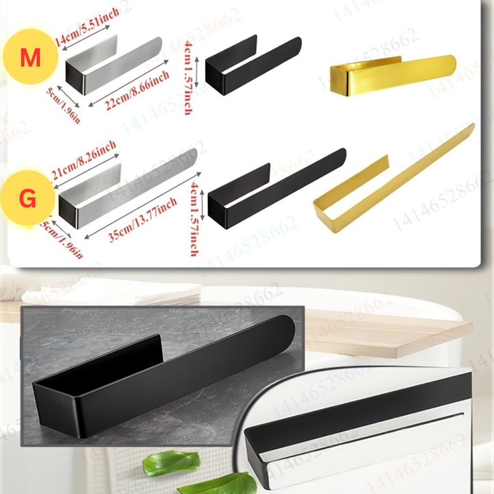 InoxDesign: Porta asciugamani da bagno – elegante supporto in acciaio inox, senza montaggio e multifunzionale per asciugamani e strofinacci